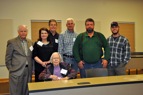 Original benefactor Martha Dixonpictured with other Solon Dixon representatives and event attendees.