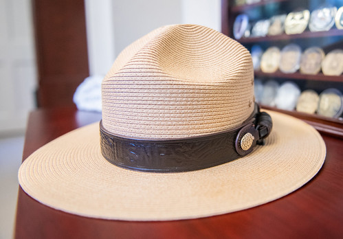 The National Park Service hat is called a “flat hat” and is a nod to the U.S. Cavalry who were the original guardians of the National Park Service. Photos by Philip Smith.