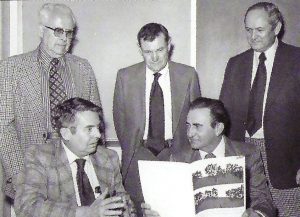 Forestry Advisory Council formed, DeVall and council members, Lee, Murphy, Cantalou and Stewart, 1983