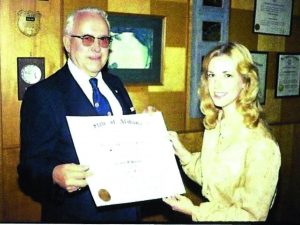 elizabeth ballard received certificate as registered forester, late 1970s