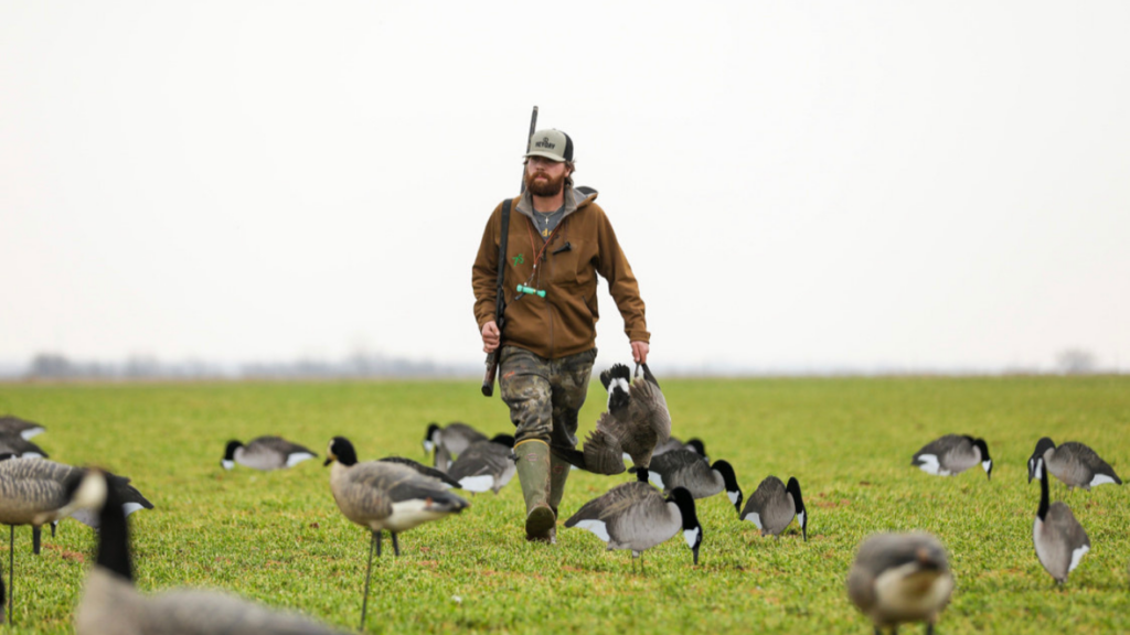 Travis Black during a waterfowl hunt