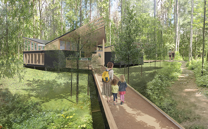kreher preserve and nature center EEB rendering