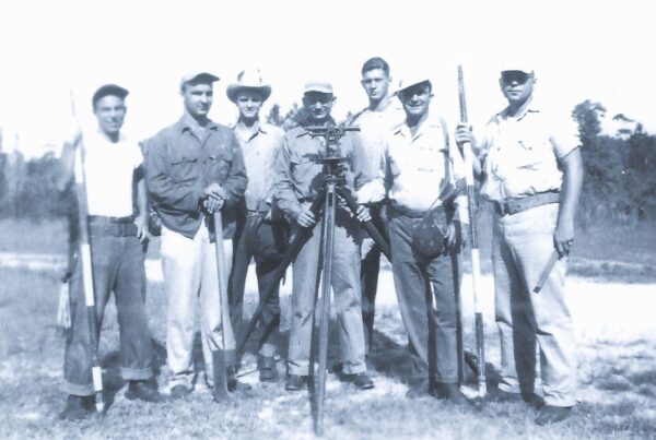 Mayford Williams and classmates pose for a photo at forestry summer camp in 1952.