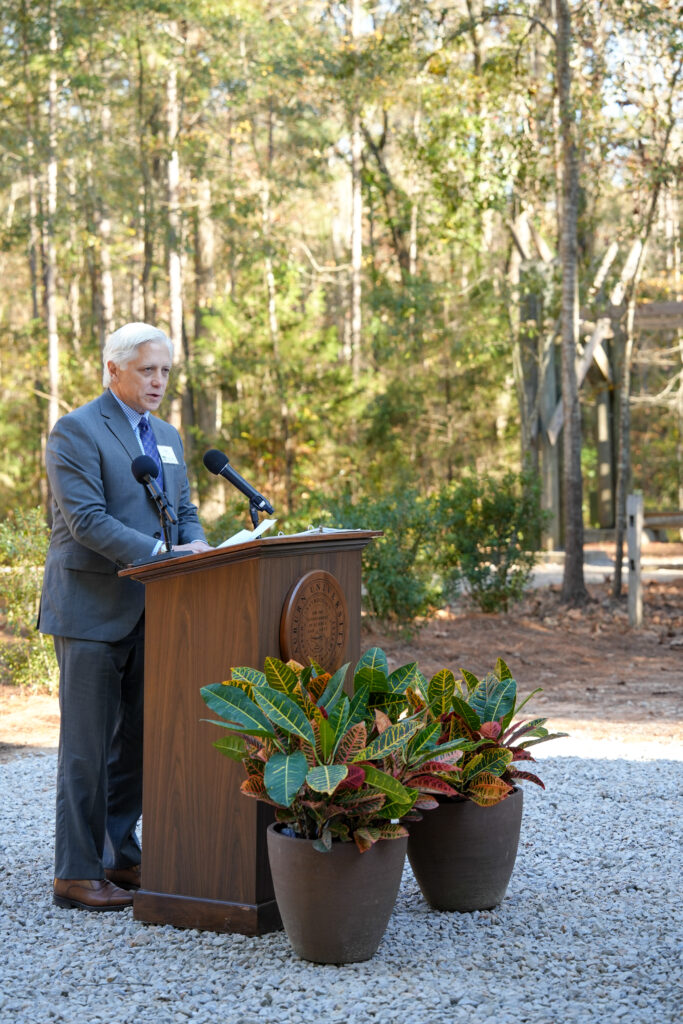 Mayor Ron Anders at lectern
