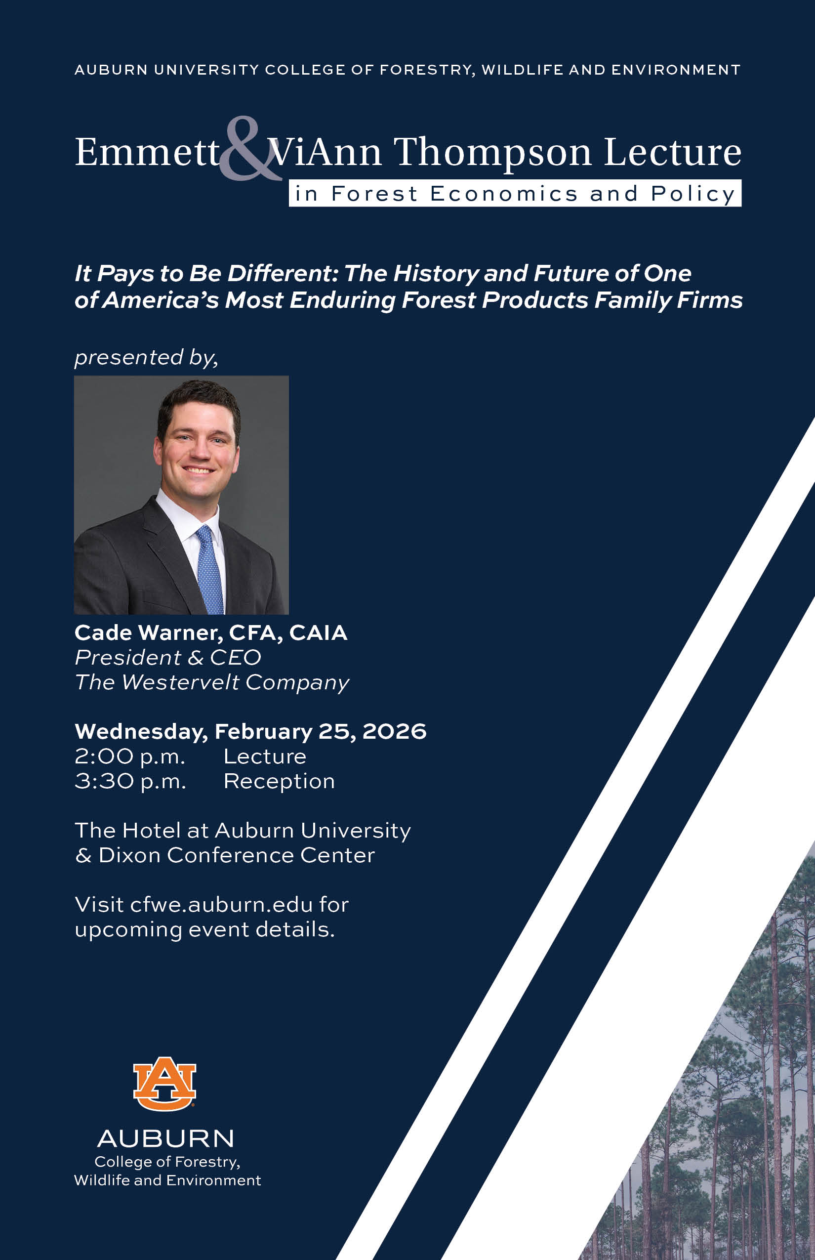 Lecture invitation with date, time and location and presentation title found within text