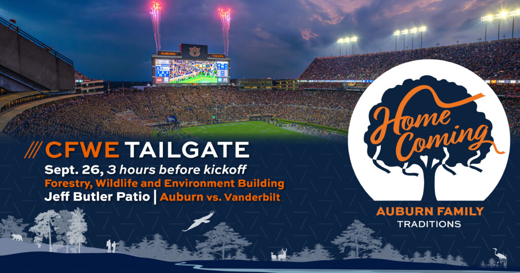 CFWE tailgate Sept. 26, 3 hours before kickoff of the Auburn versus Vanderbilt game